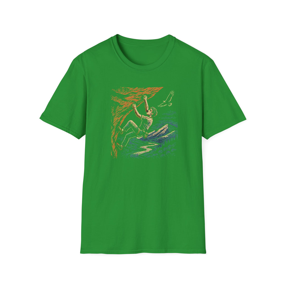 Climber on cliff T-Shirt