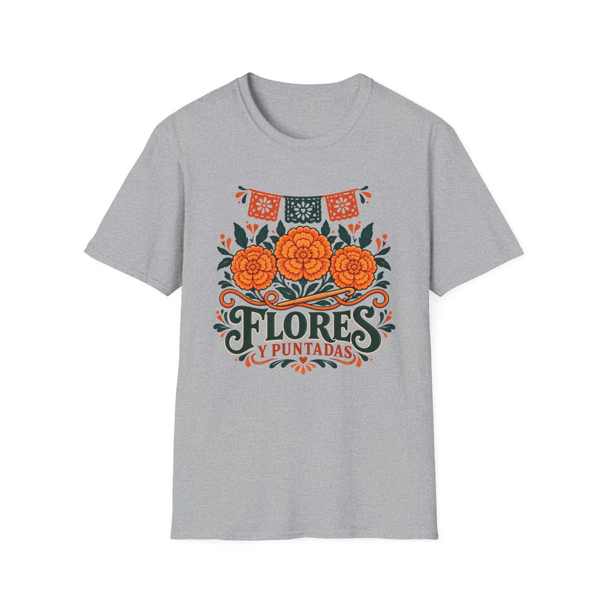 Flores Y Puntadas T-Shirt