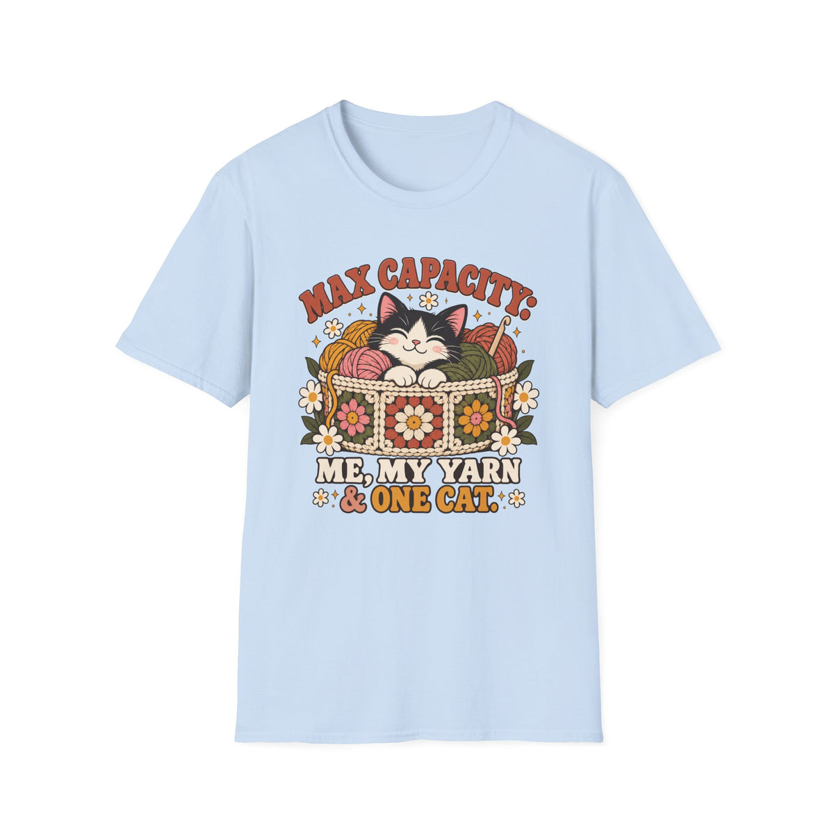 Cat Lover T-Shirt – Me, My Yarn & One Cat