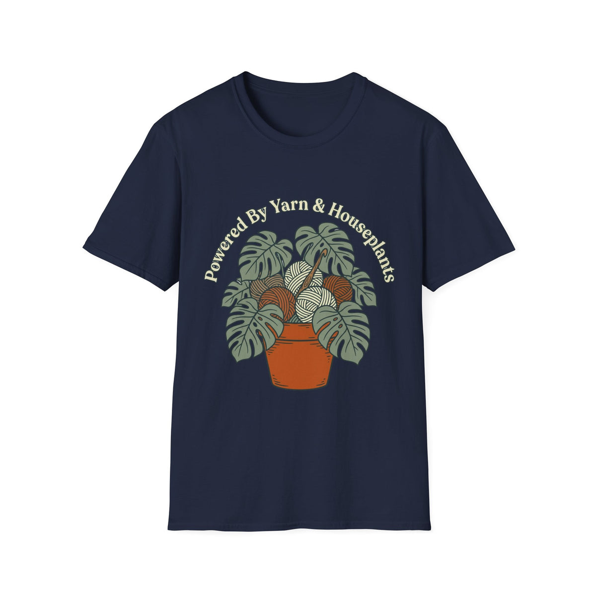 Powered by Yarns and Houseplants T-Shirt