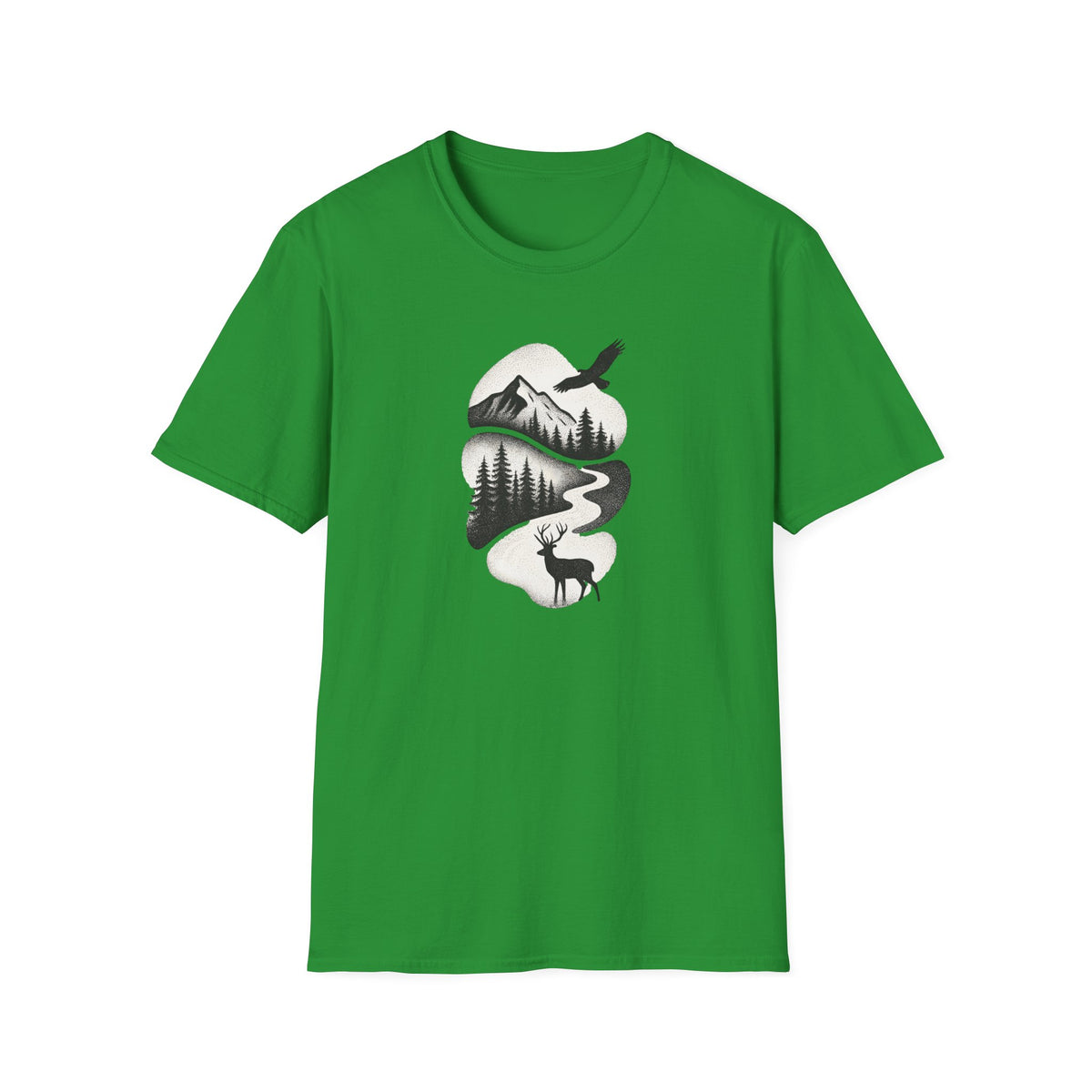 Deer in Mountain Landscape T-Shirt
