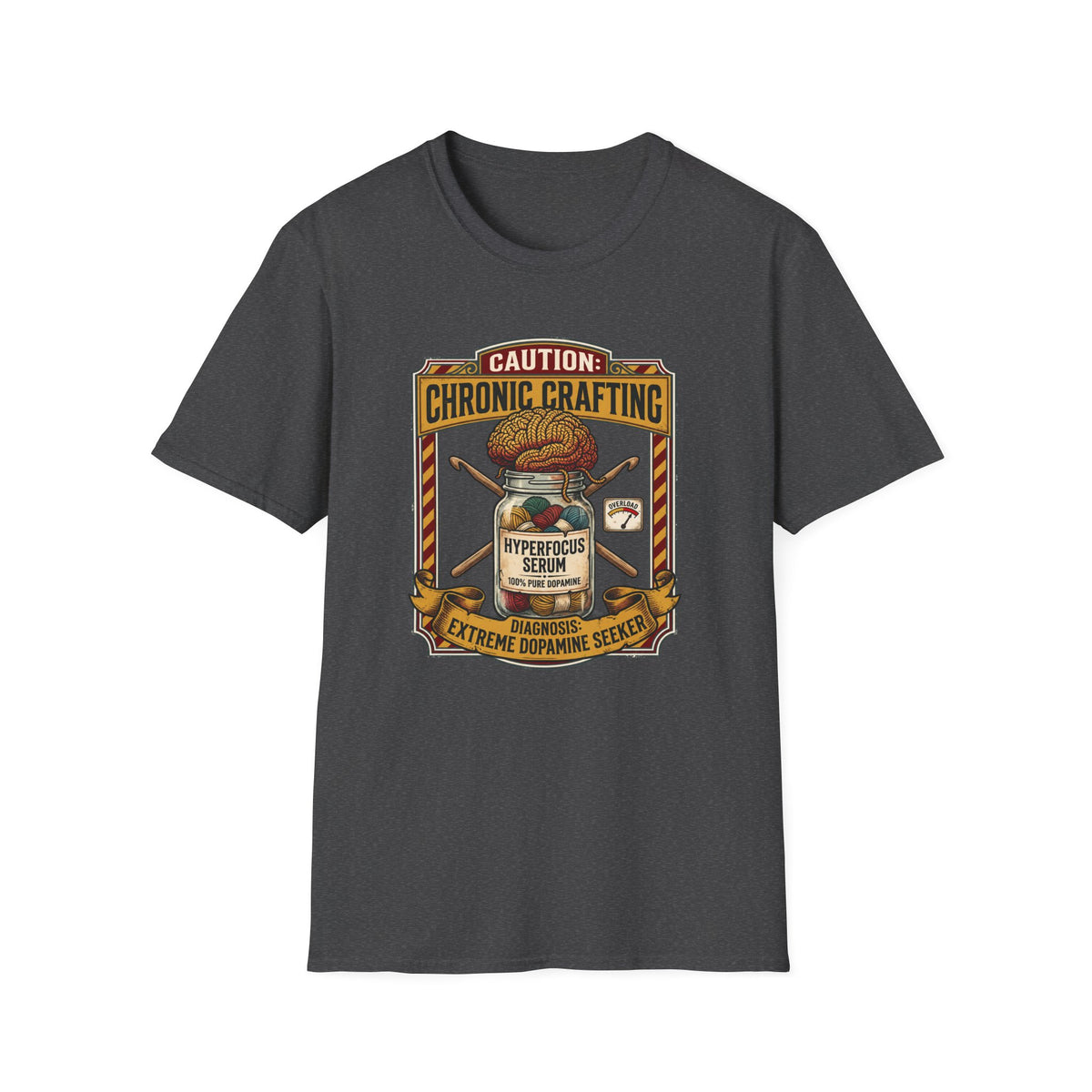 Caution Cronic Crocheting T-Shirt