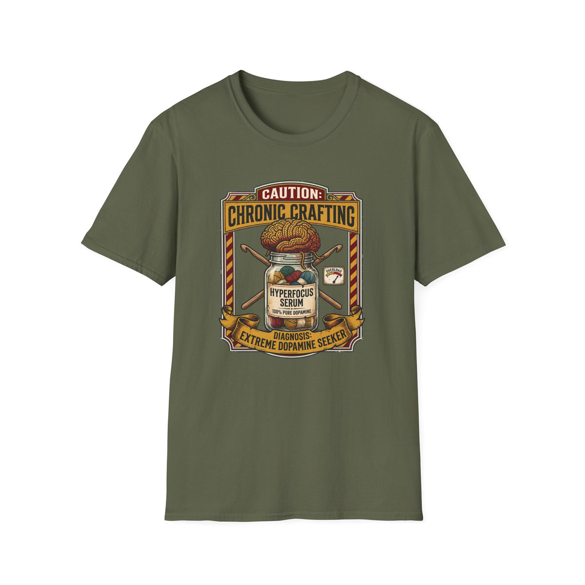 Caution Cronic Crocheting T-Shirt