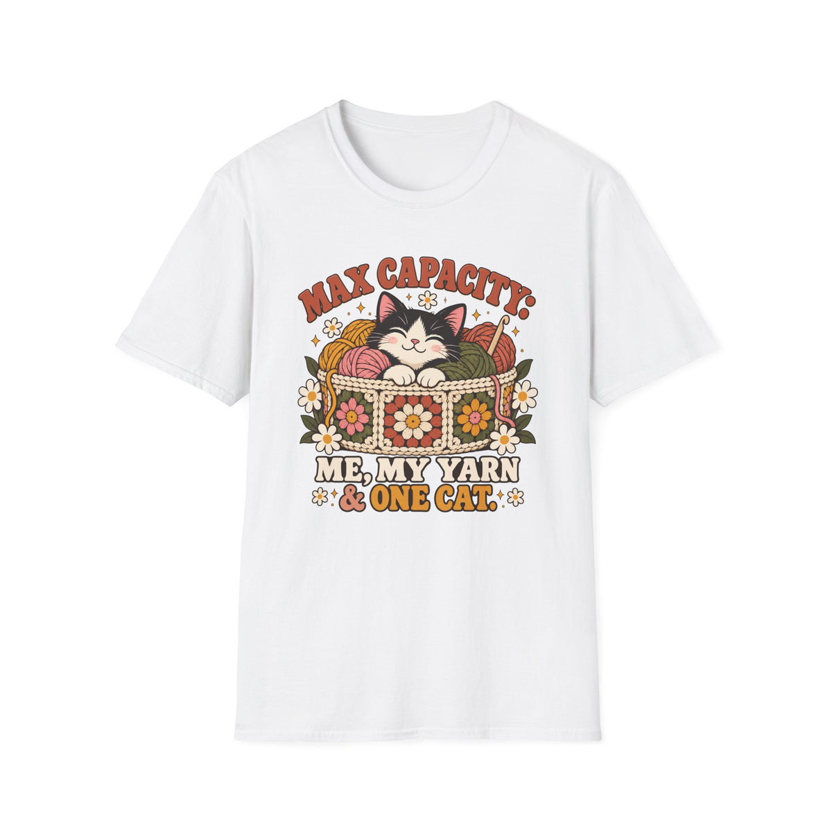 Cat Lover T-Shirt – Me, My Yarn & One Cat