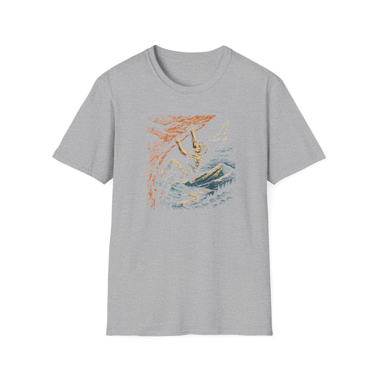 Climber on cliff T-Shirt