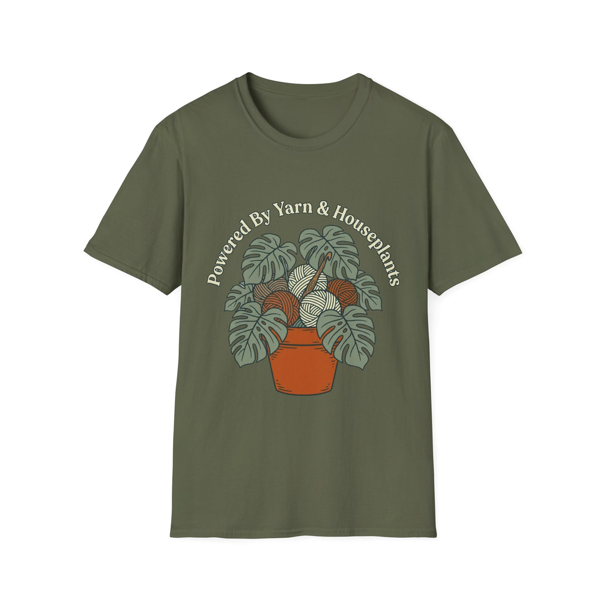 Powered by Yarns and Houseplants T-Shirt