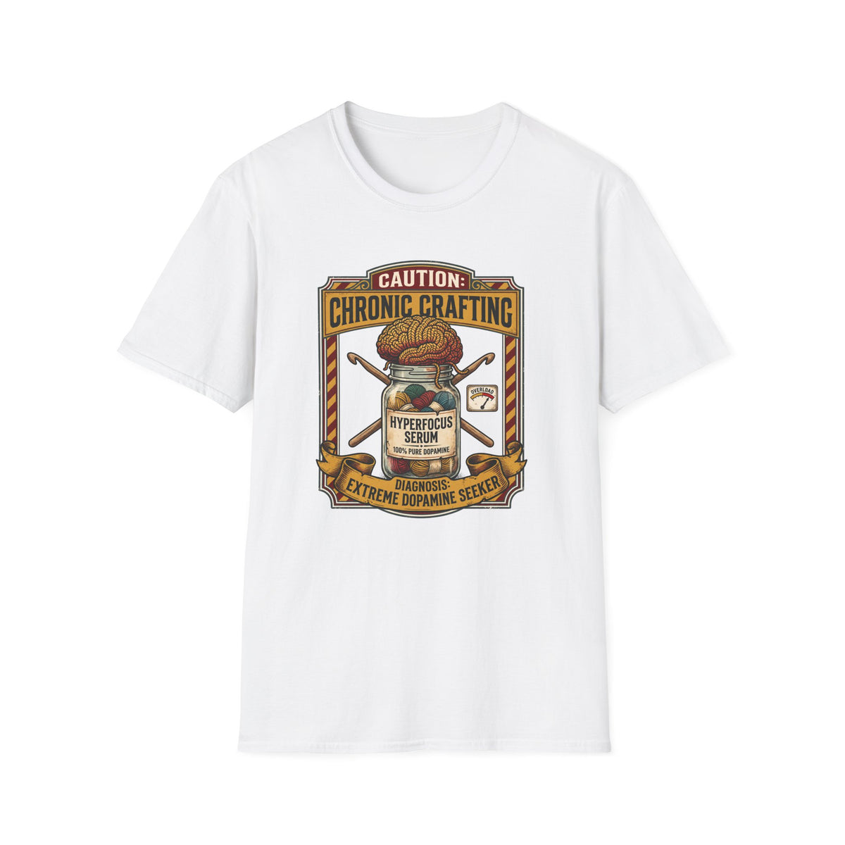 Caution Cronic Crocheting T-Shirt
