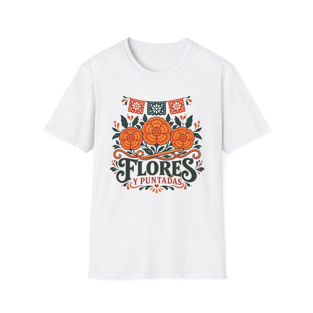 Flores Y Puntadas T-Shirt