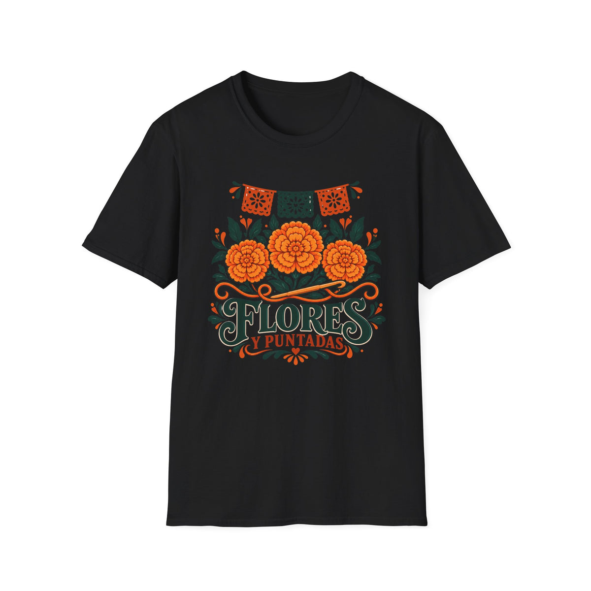 Flores Y Puntadas T-Shirt