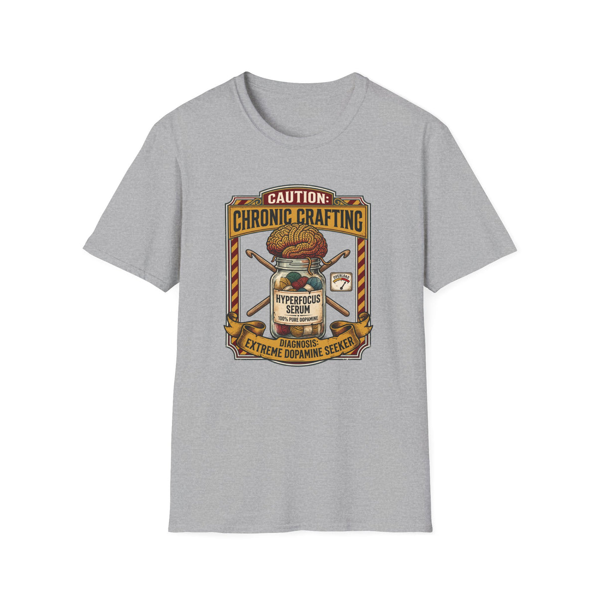Caution Cronic Crocheting T-Shirt